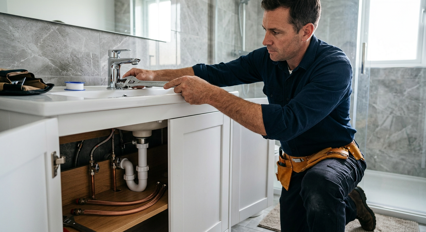 Pose robinetterie design plombier Enghien